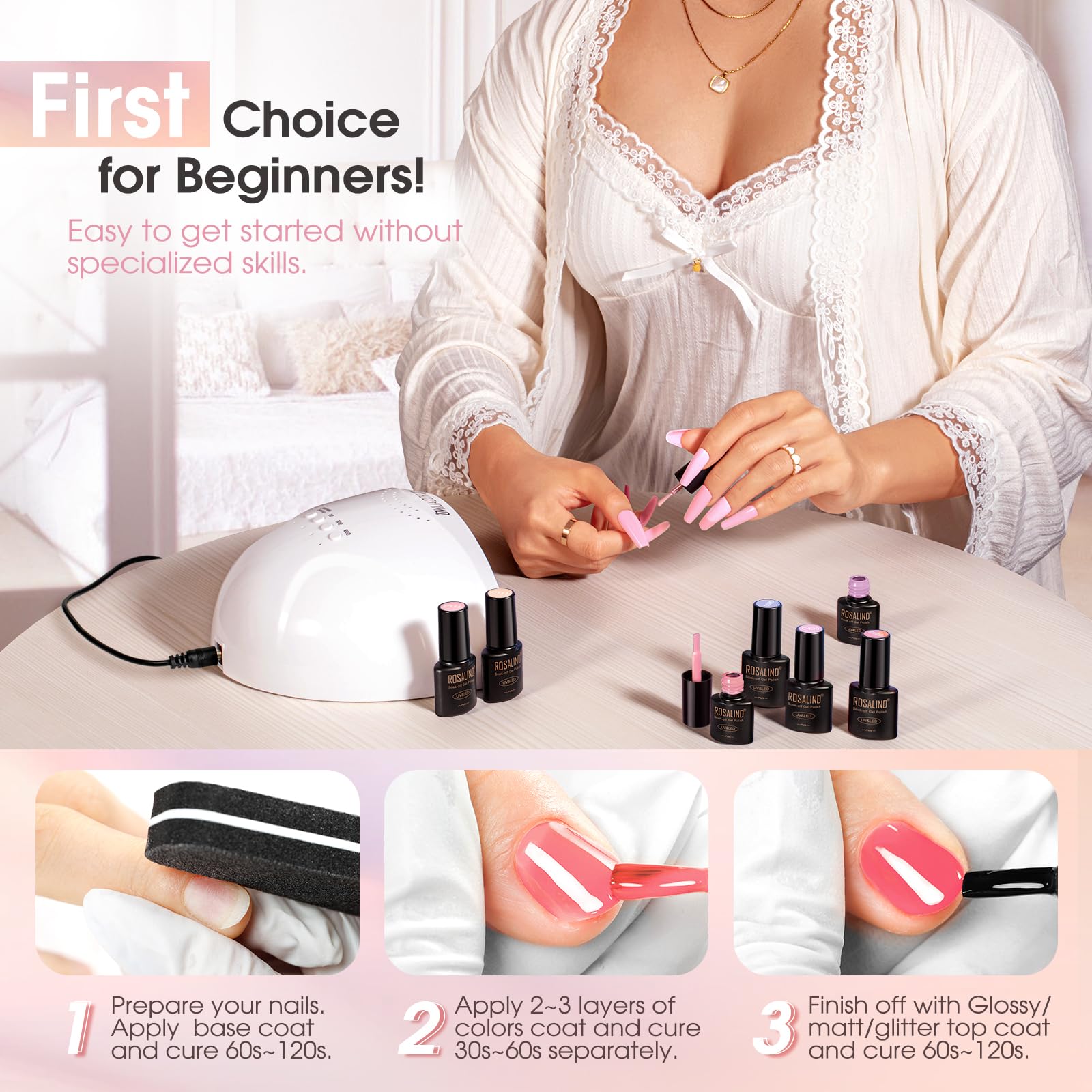 ROSALIND cadeau idéal pour débutants en vernis gel.