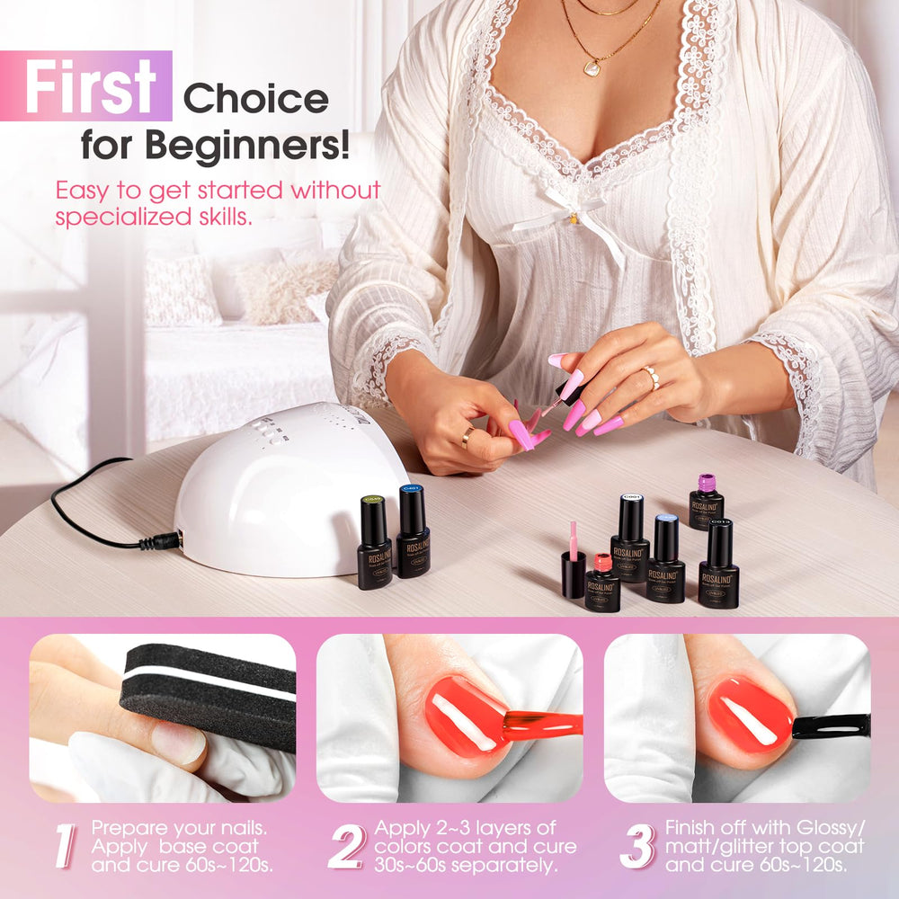 Rosalind-coffret-vernis-gel : contient l'essentiel pour démarrer