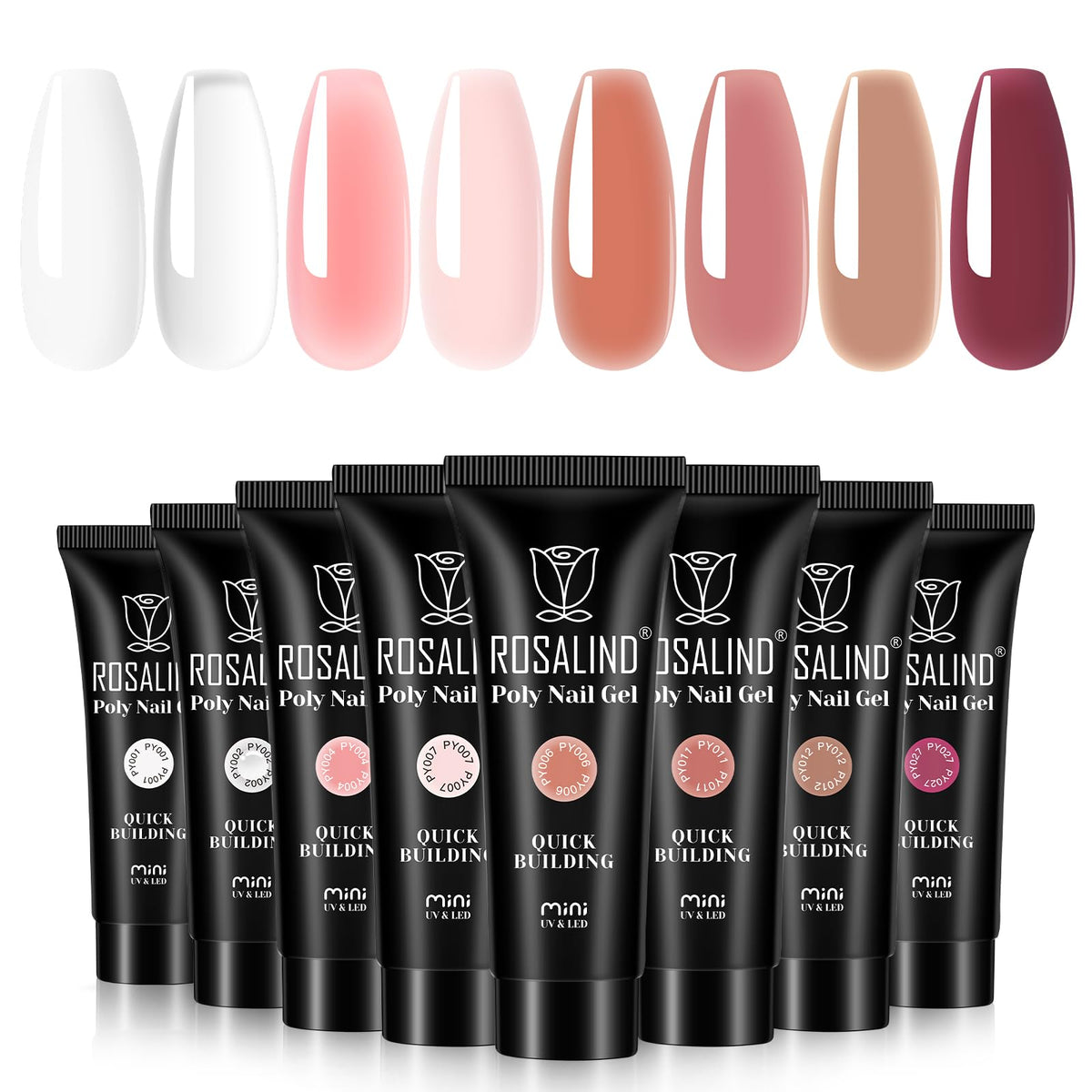 Rosalind ensemble gel-poly 8 couleurs pour styles variés et réalisation maison