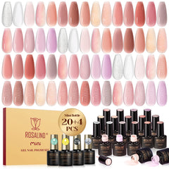 ROSALIND ensemble-vernis-gel-24pieces, prêt pour une manucure professionnelle à domicile.