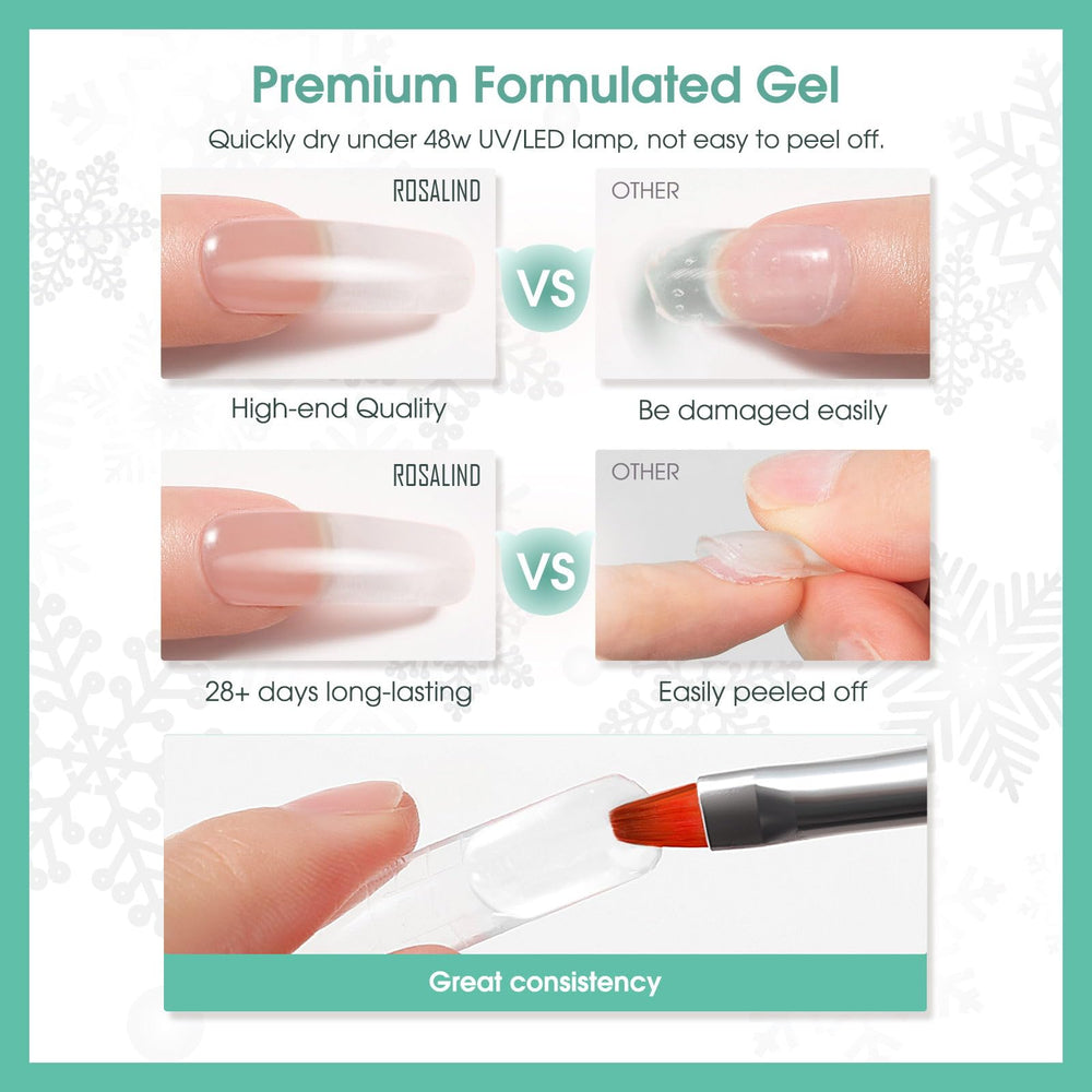 ROSALIND Gel Extension forme ovale pour ongles élégants