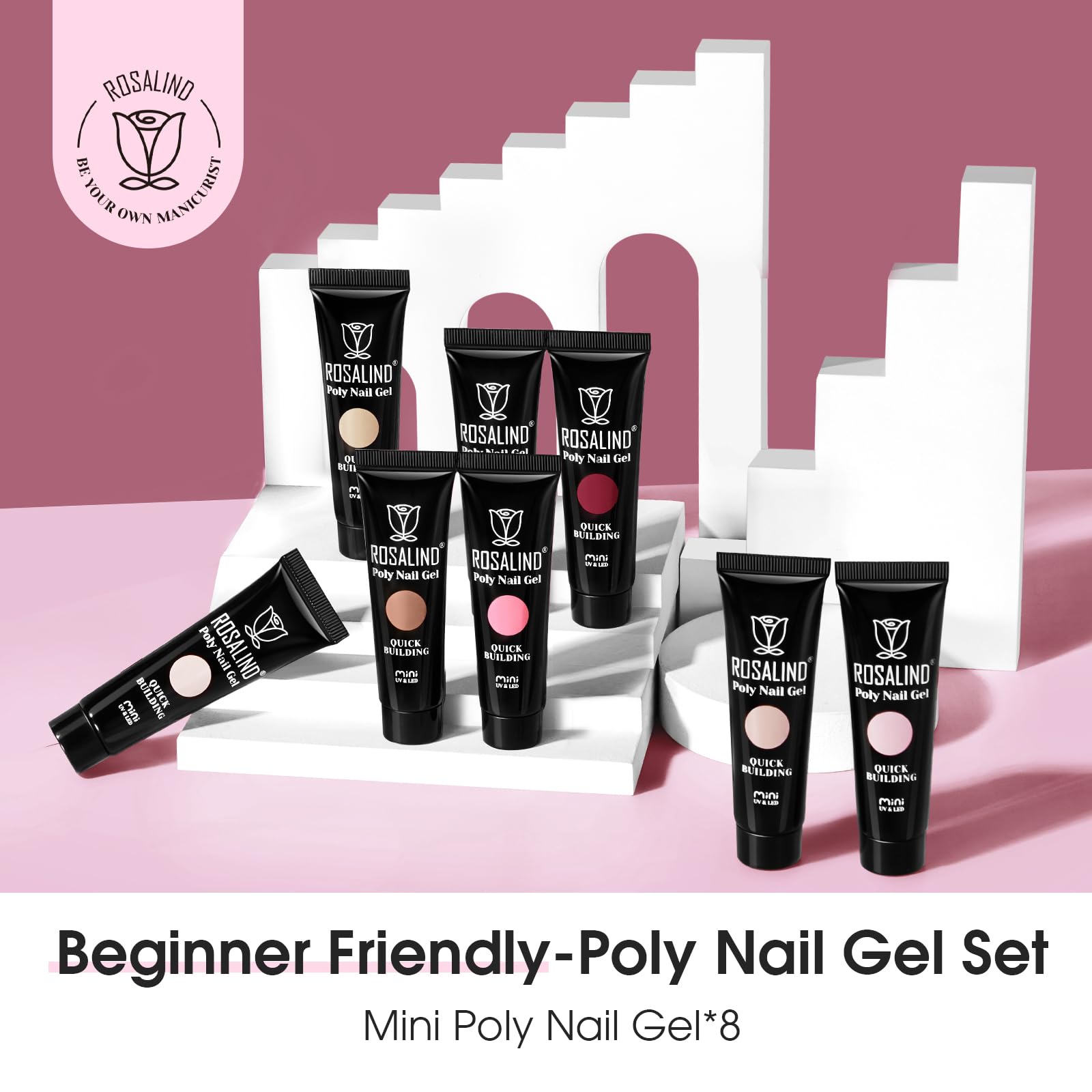 Rosalind gel-poly clair pour base neutre et naturelle