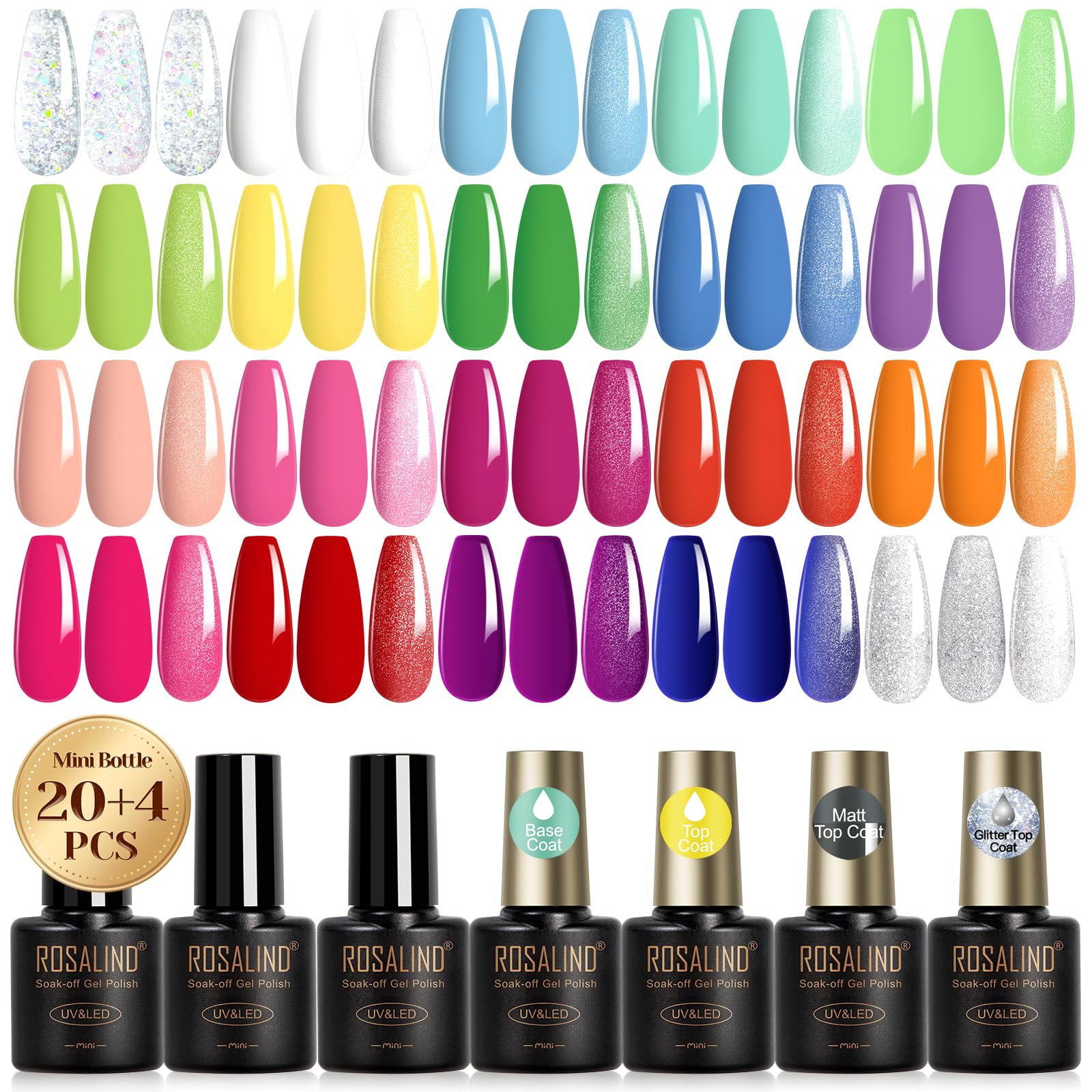 Rosalind vernis gel néon jaune – couleur vive pour une manucure estivale durable.