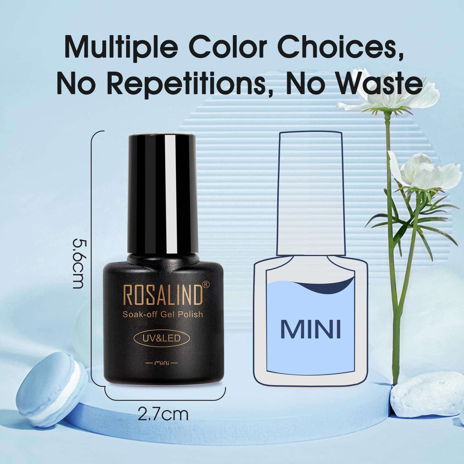 ROSALIND nuances bleues, du pâle au marine, pour looks variés.