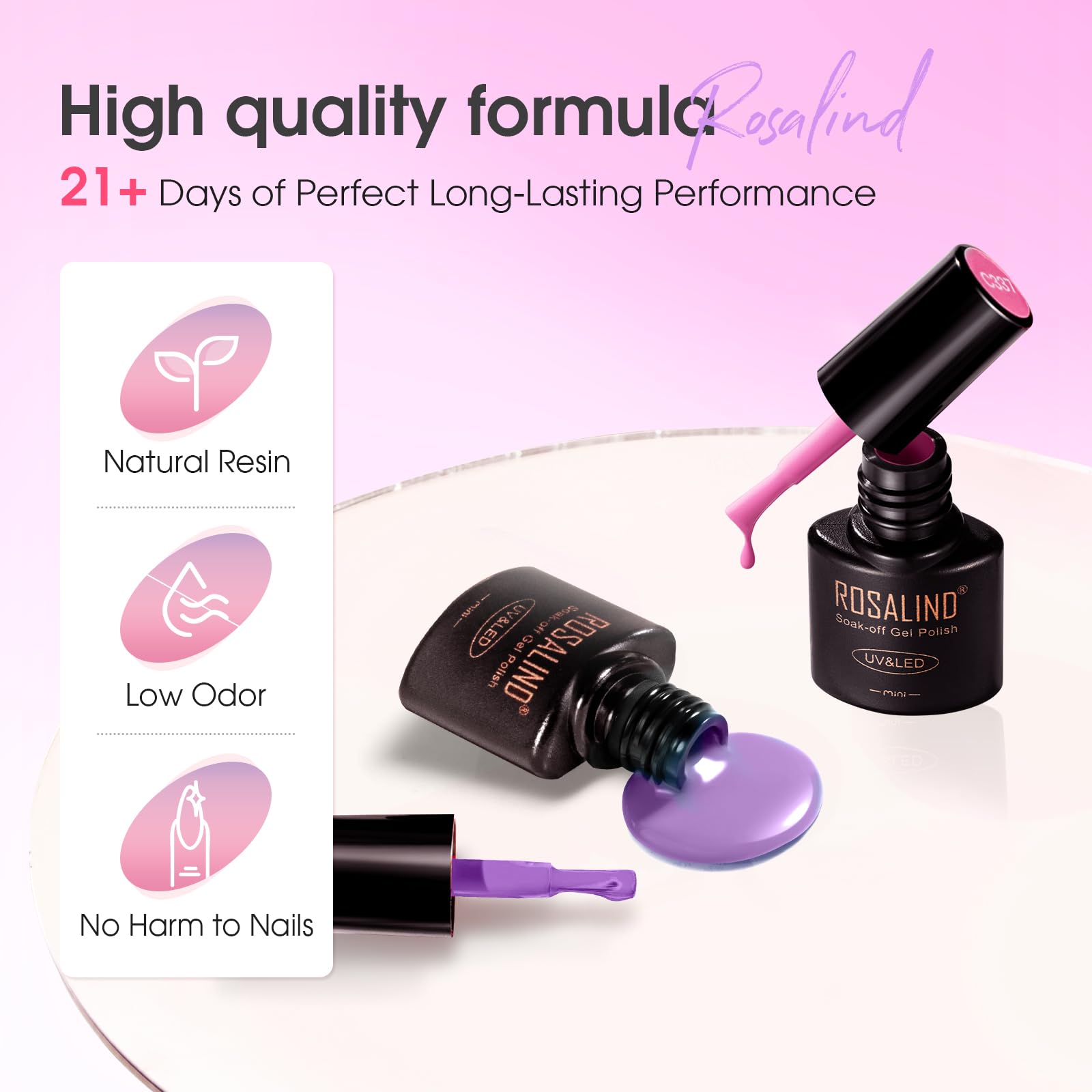 Rosalind-pinceau-vernis-gel : pinceau fluide pour des applications précises