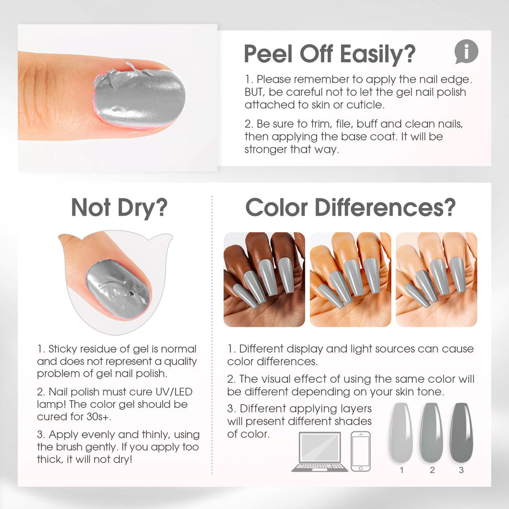 ROSALIND set-vernis-gel-6-couleurs, offre des possibilités de créations variées