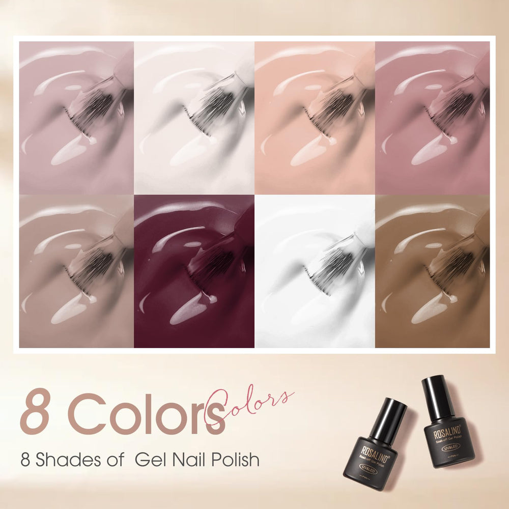 ROSALIND vernis gel beige nude collection, finition douce et longue tenue