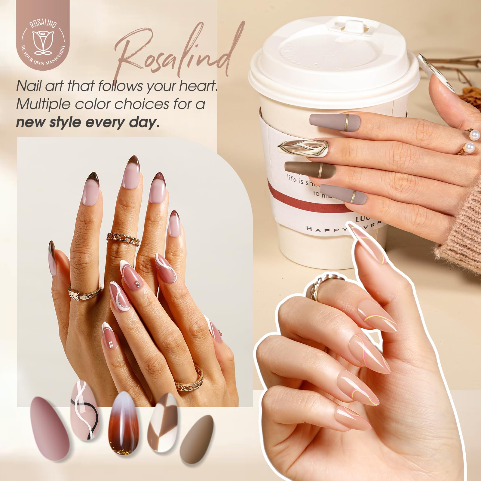 ROSALIND vernis gel brun chocolat, couleur riche révélant une allure sophistiquée