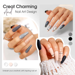 ROSALIND vernis gel neutre gris en bouteille, nuance polyvalente pour créations d'ongles