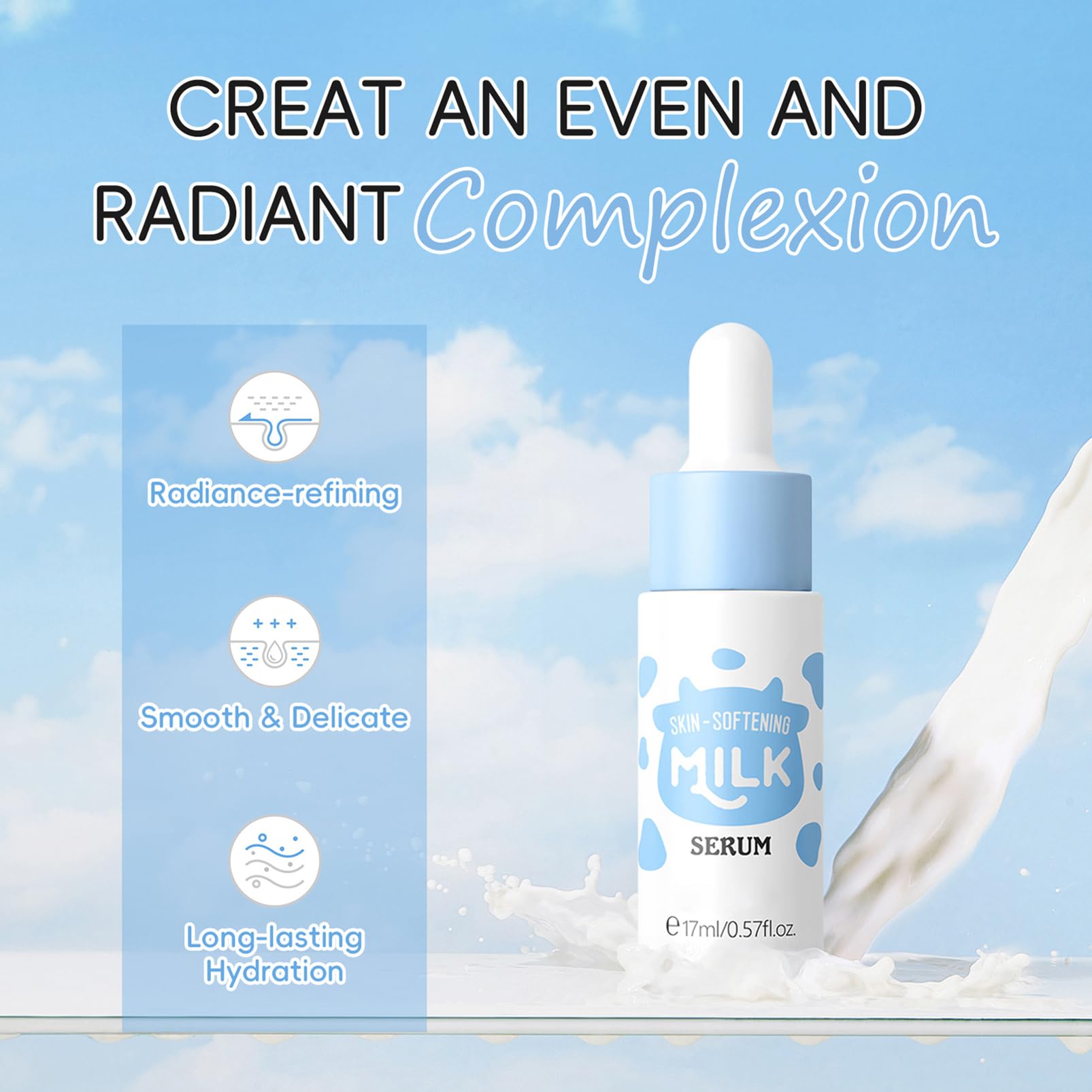 Rosardene sérum lait offering hydratation ciblée et éclat naturel