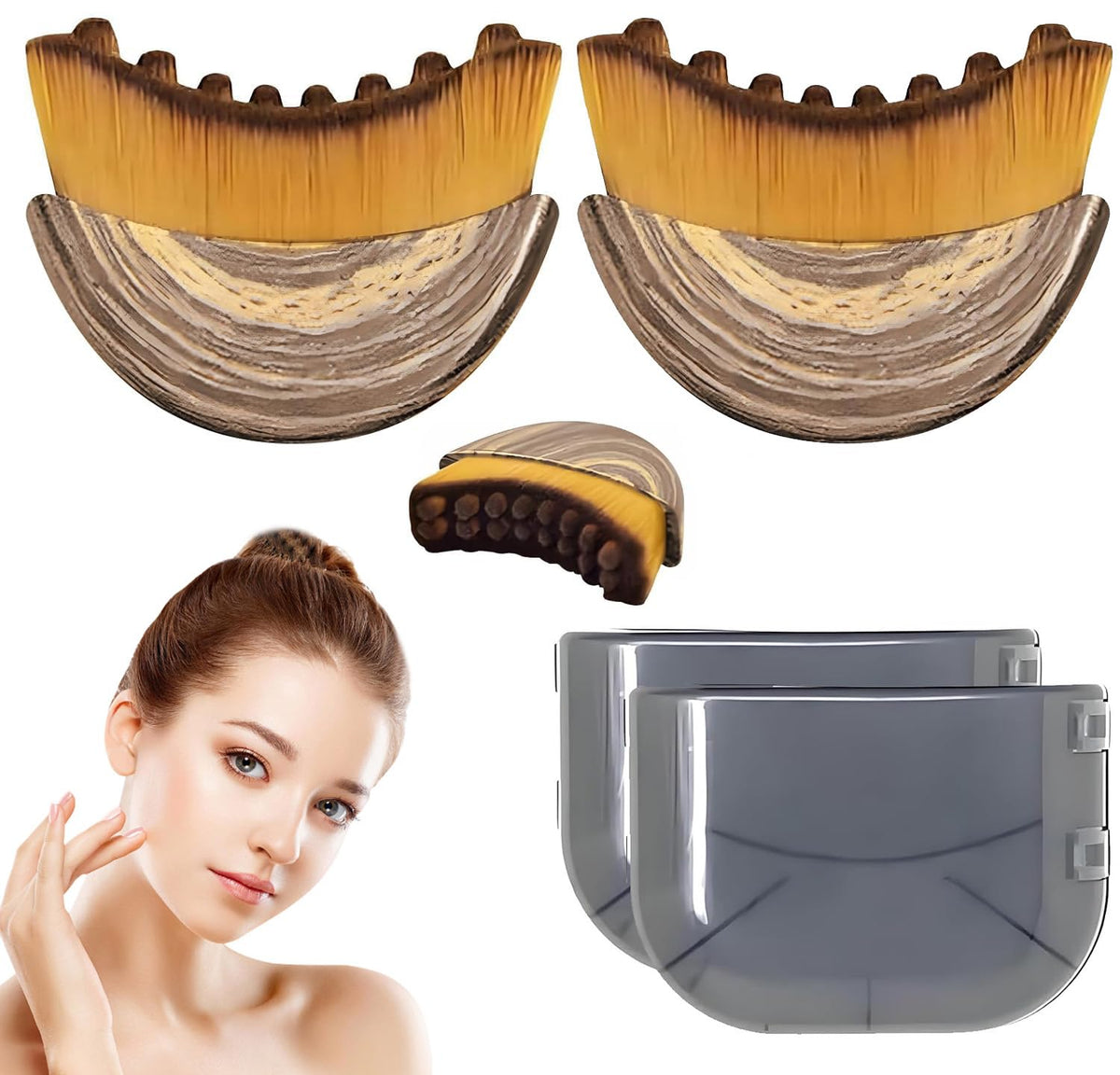 Rose Romee : brosse lymphatique visage prise en main pour stimuler la circulation.