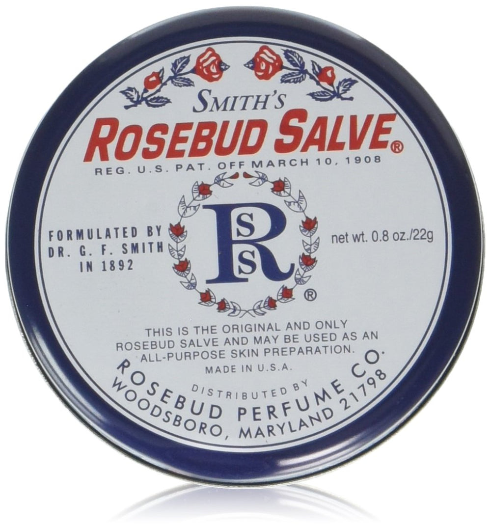 Baume Rosebud sur le pack de deux, soin rapide des lèvres sèches.