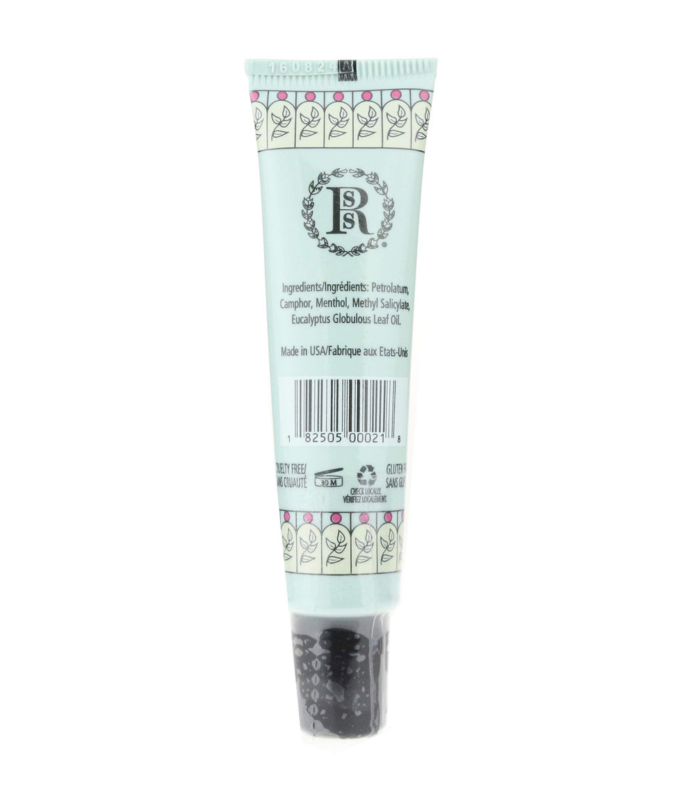 Rosebud Menthol Éucalyptus en tube: application rapide sur les lèvres.