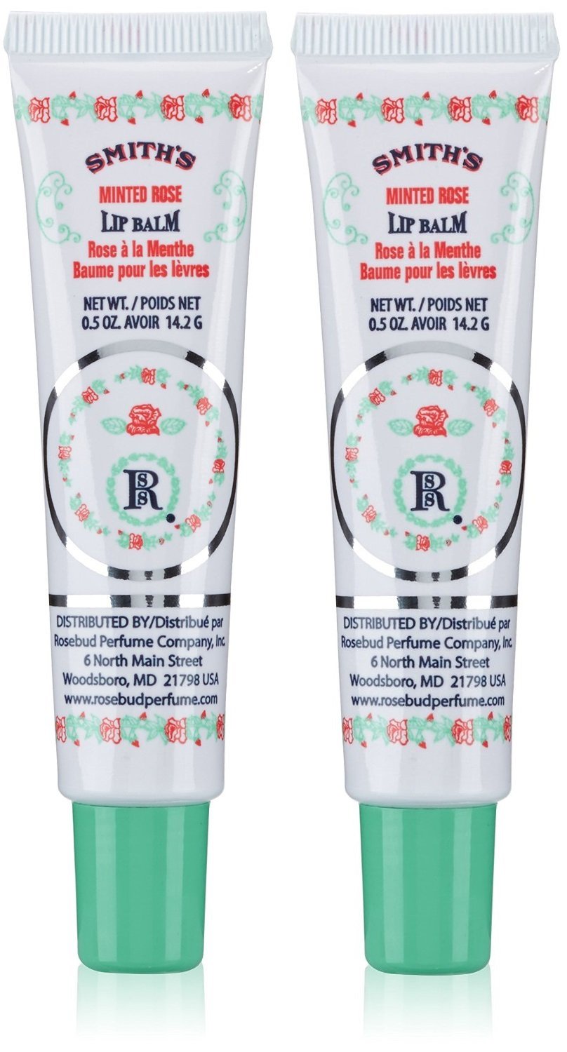 Baume à lèvres menthe Rosebud en tube, application fluide et hydratante par Rosebud Perfume Co.