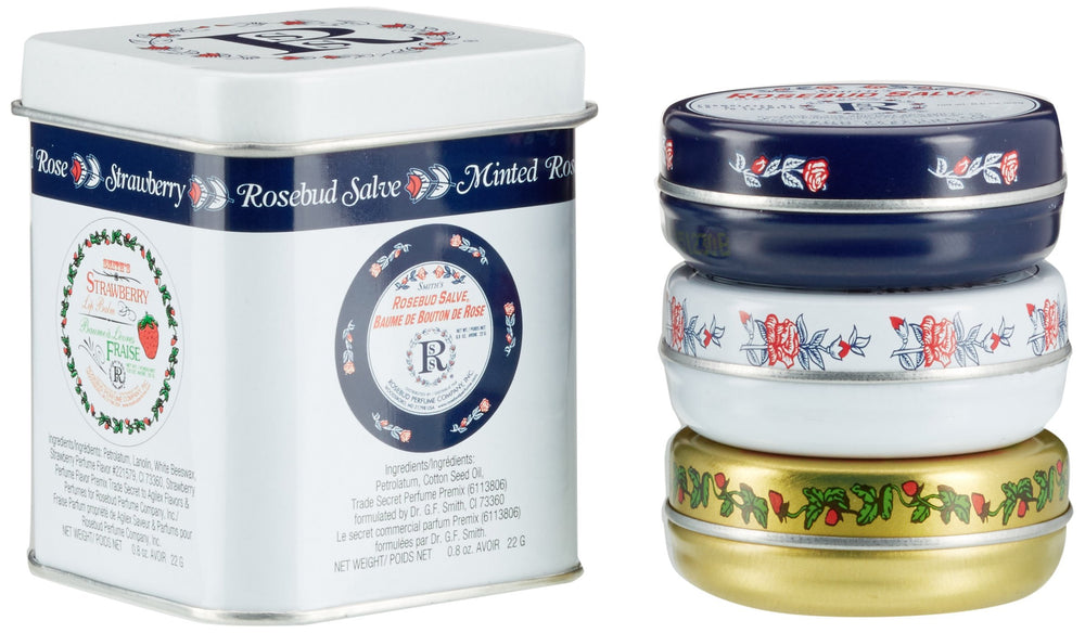 Emballage Rosebud Salve au design élégant et pratique.