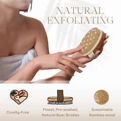 Rosena brosse-poils-bois-naturels exfolie et stimule la circulation.