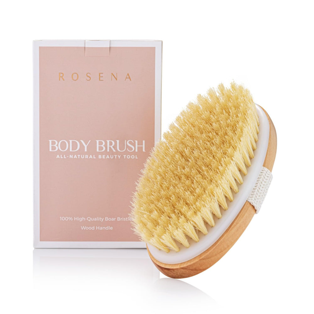 Rosena brosse à sec pour corps oval—exfoliation en douceur et peau lumineuse