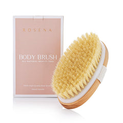 Rosena brosse à sec pour corps oval—exfoliation en douceur et peau lumineuse