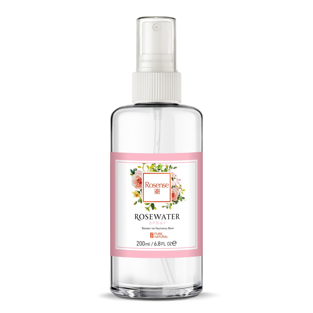 Brume visage Rosense prête à rafraîchir et hydrater votre peau.