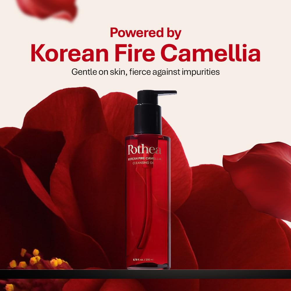 Rothea huile Camélia de Feu – texture huile soyeuse prête à fondre sur la peau