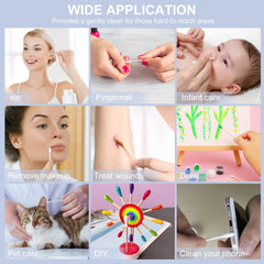 Rouceyxin coton double pointes précision beauté pour retouches fines