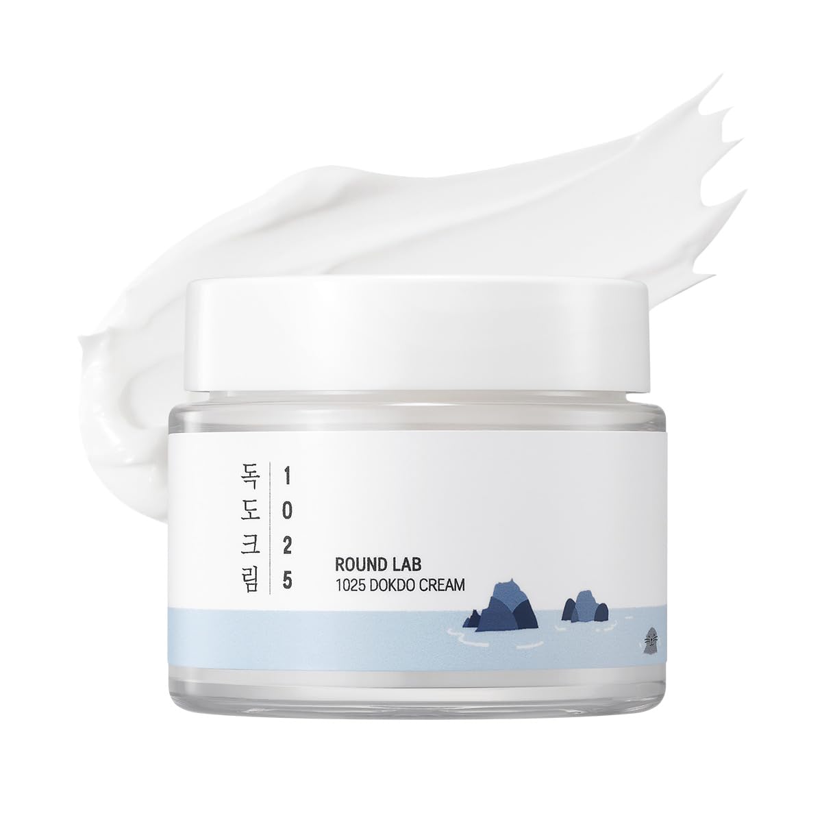 ROUND LAB 1025 Dokdo Crème montre la bouteille pour une hydratation durable
