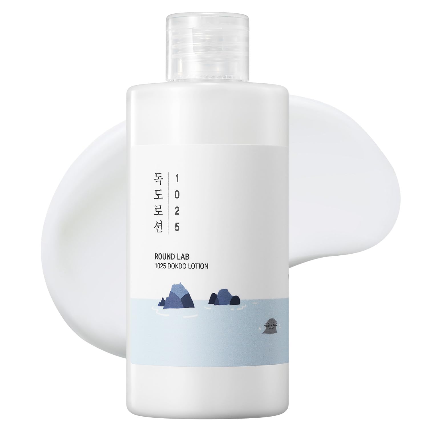 ROUND LAB 1025 Dokdo Lotion — bouteille élégante et hydratation durable.