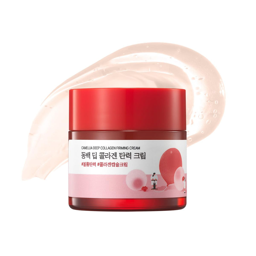 ROUND LAB Camellia Deep Collagen, bocal: soin riche pour l’élasticité et fermeté