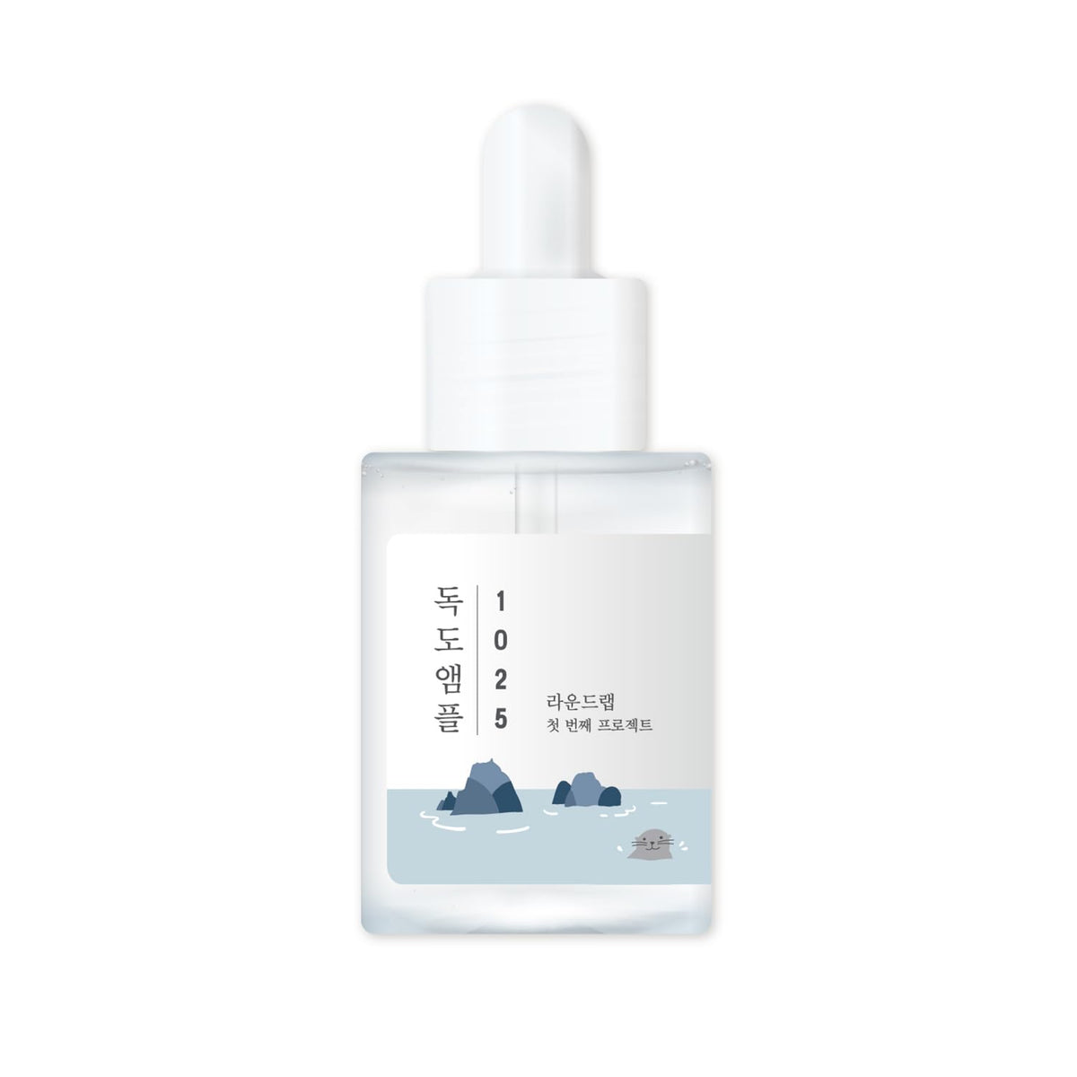 ROUND LAB Dokdo Ampoule — flacon pompe et hydratation rapide pour la peau.
