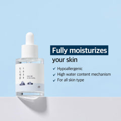 ROUND LAB Dokdo Ampoule — texture légère et aqueuse adaptée aux peaux sensibles.