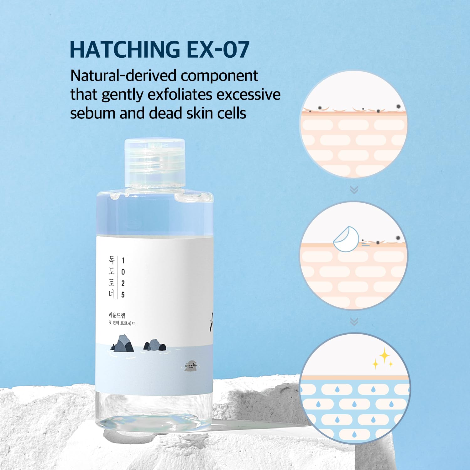 ROUND LAB Dokdo tonique - absorption rapide et hydratation légère