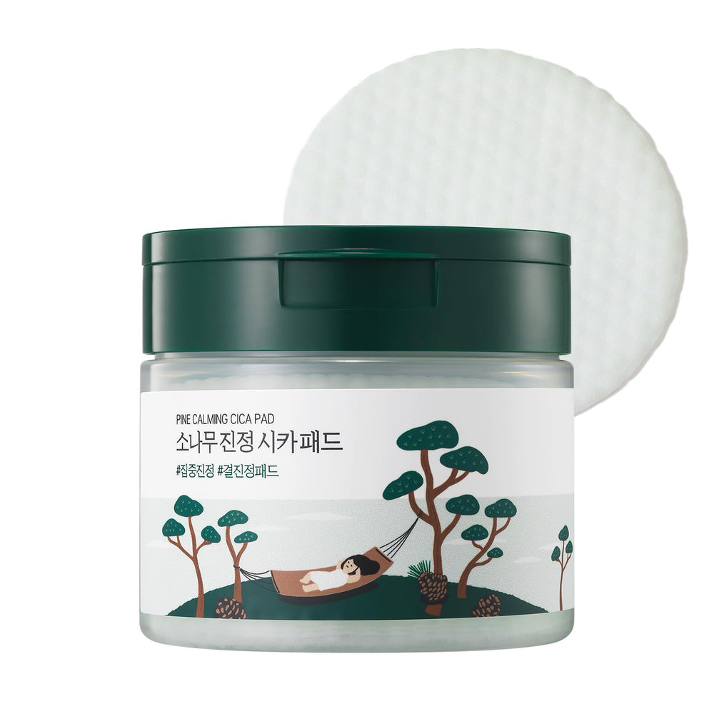 ROUND LAB Pine Calming Cica Pad pour le visage avec effet apaisant rapide