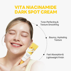 ROUND LAB Vita Niacinamide Crème - Acide tranexamique pour une apparence uniforme.