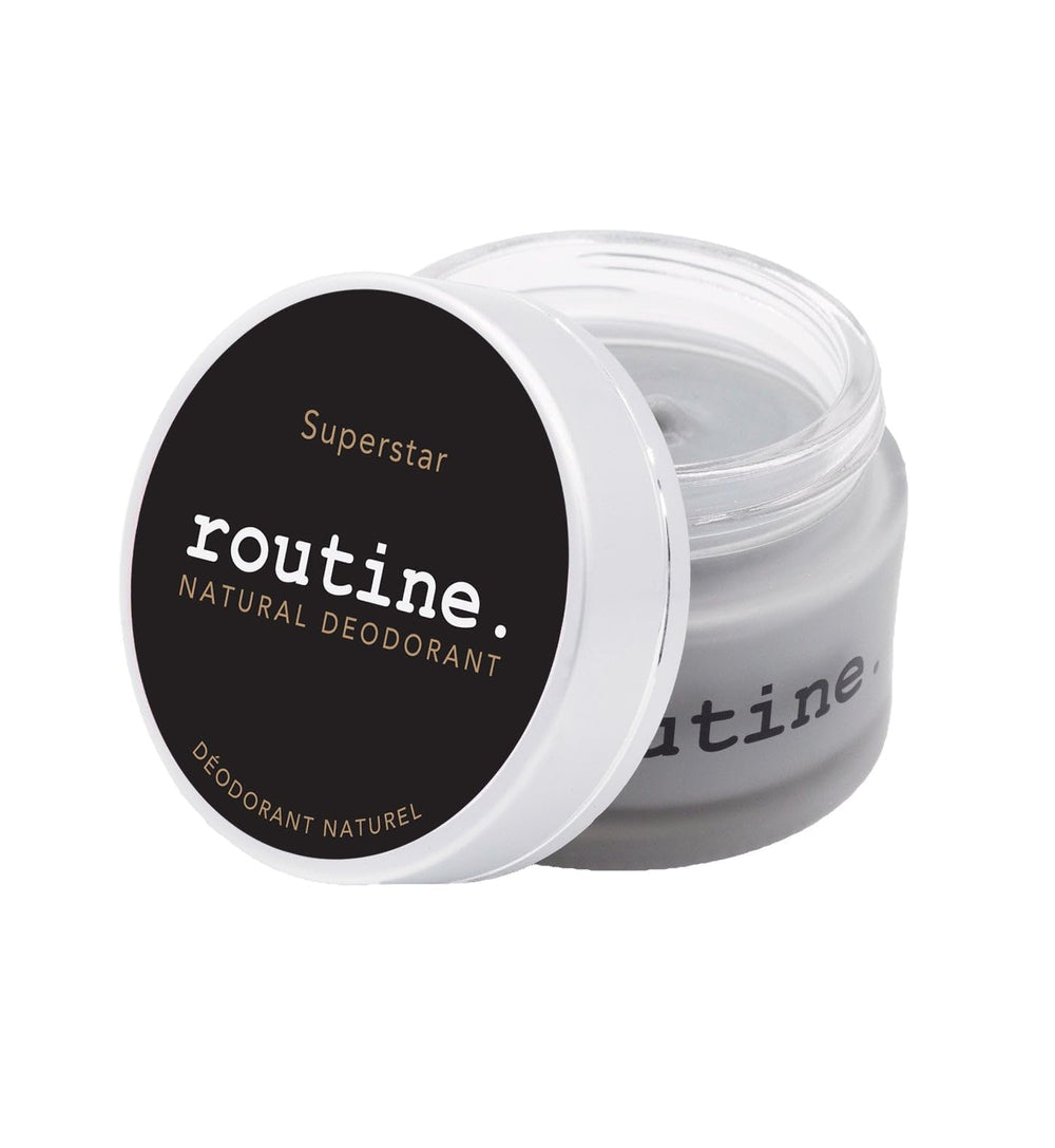 Routine SuperStar déodorant en bocal crème pour une douceur naturelle.