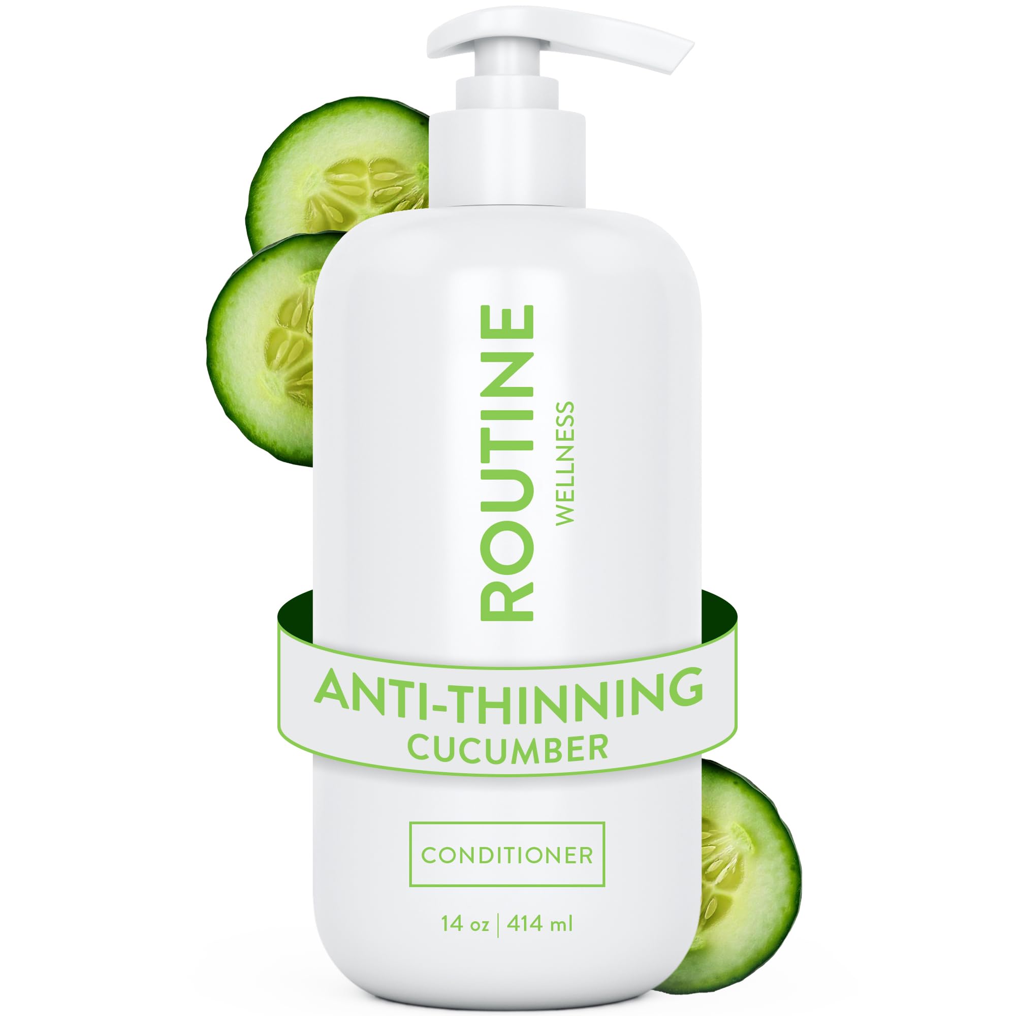 Routine Wellness après-shampooing profond anti-chute, flacon visible et cheveux plus forts.