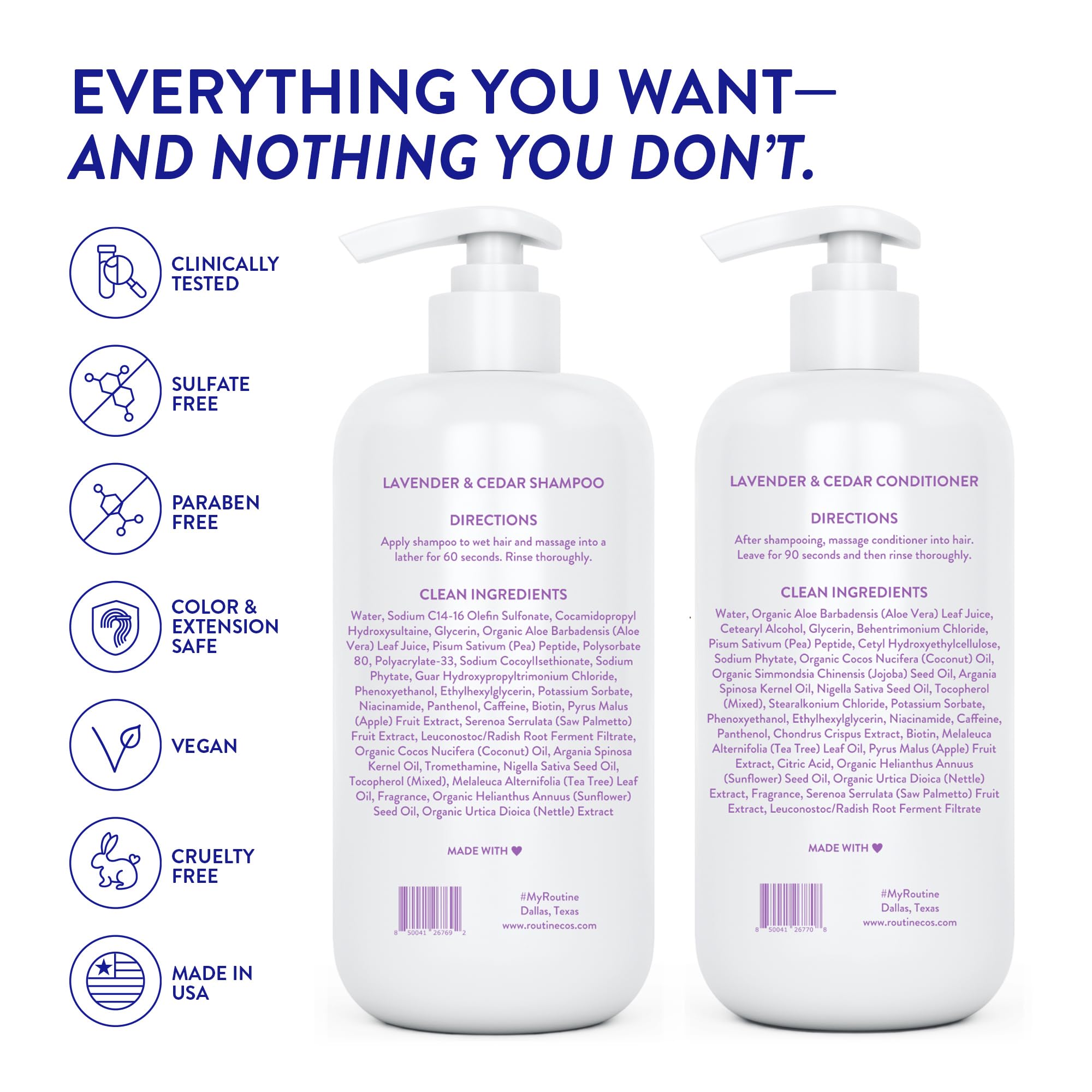 Routine Wellness: emballage recyclable pour une routine durable.