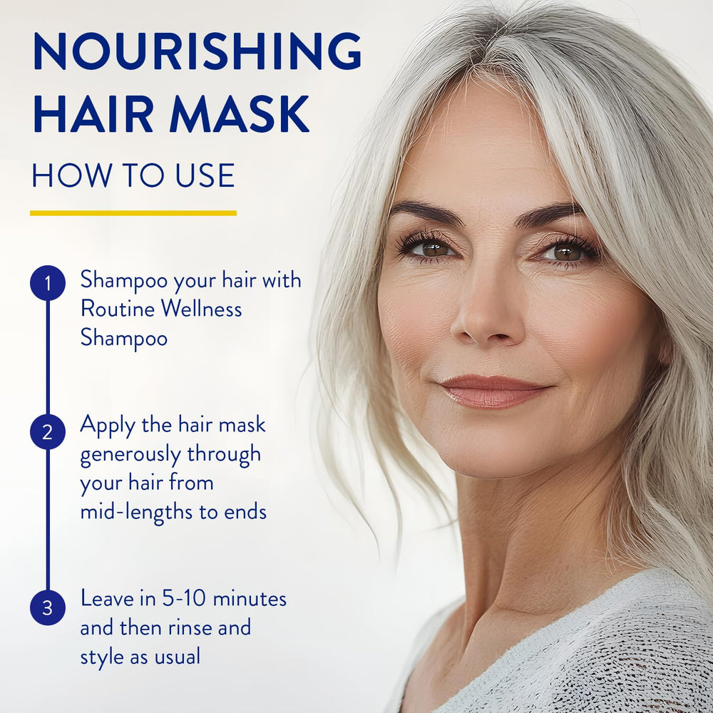 Routine Wellness Masque: réduit les frisottis pour une chevelure plus lisse.