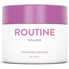 Routine Wellness Masque Cheveux Rose Musquée : bouteille prête à l’emploi pour hydrater en profondeur.