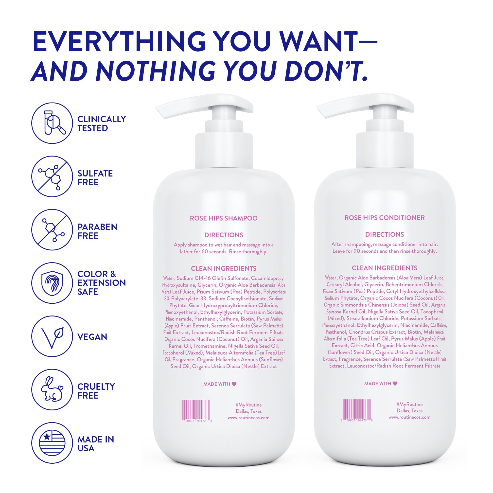 Pack deux flacons Routine Wellness, emballage élégant et pratique.