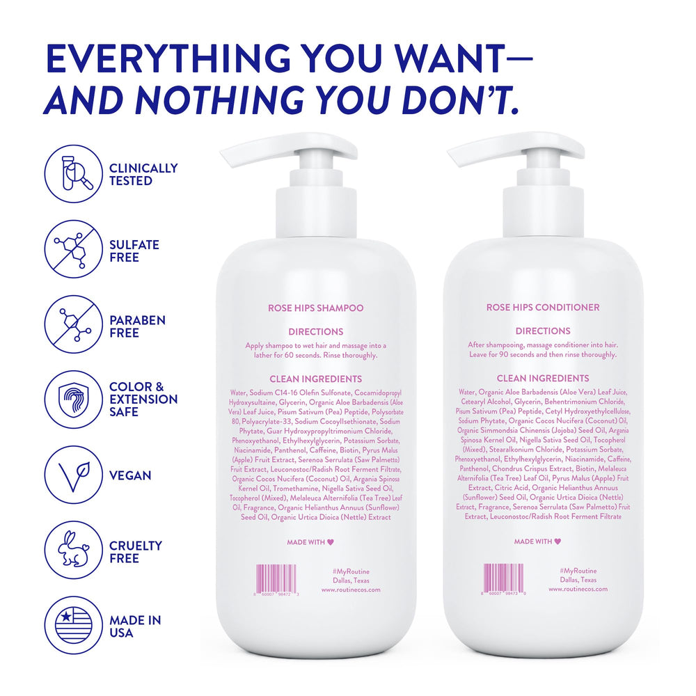 Pack deux flacons Routine Wellness, emballage élégant et pratique.