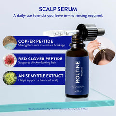 Application rapide du sérum Routine Wellness sans résidu gras.
