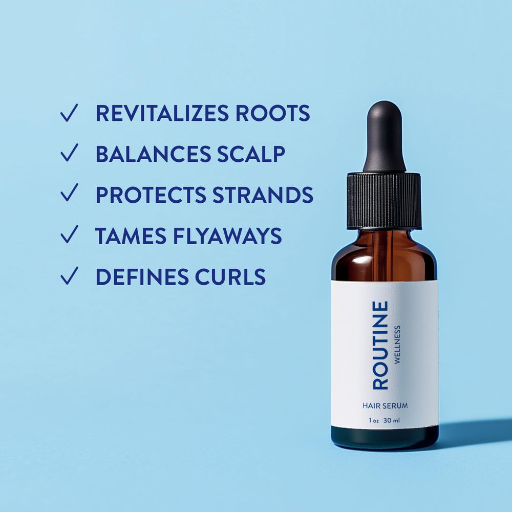 Routine Wellness Sérum Cheveux Fin Massage du cuir chevelu pour absorption efficace.