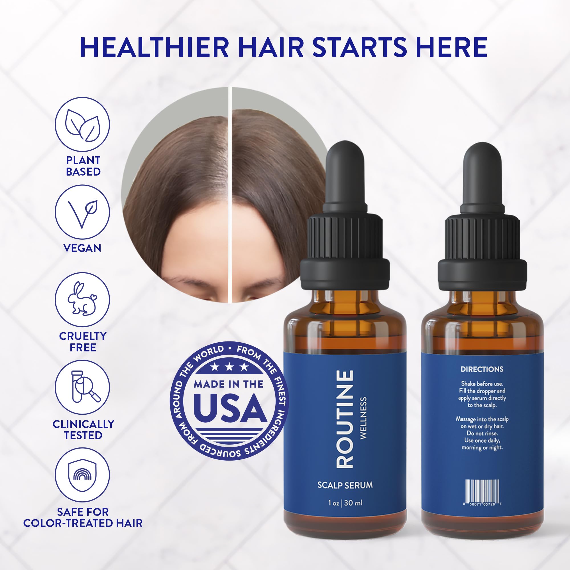 Format compact de 30 ml pratique à emporter pour Routine Wellness.