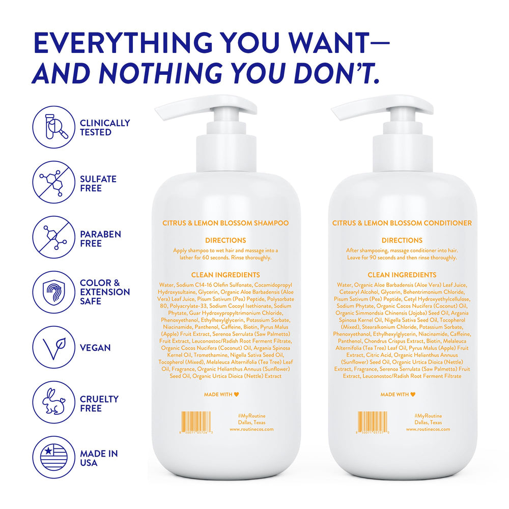 Usage quotidien Routine Wellness, cheveux plus sains et volumineux.