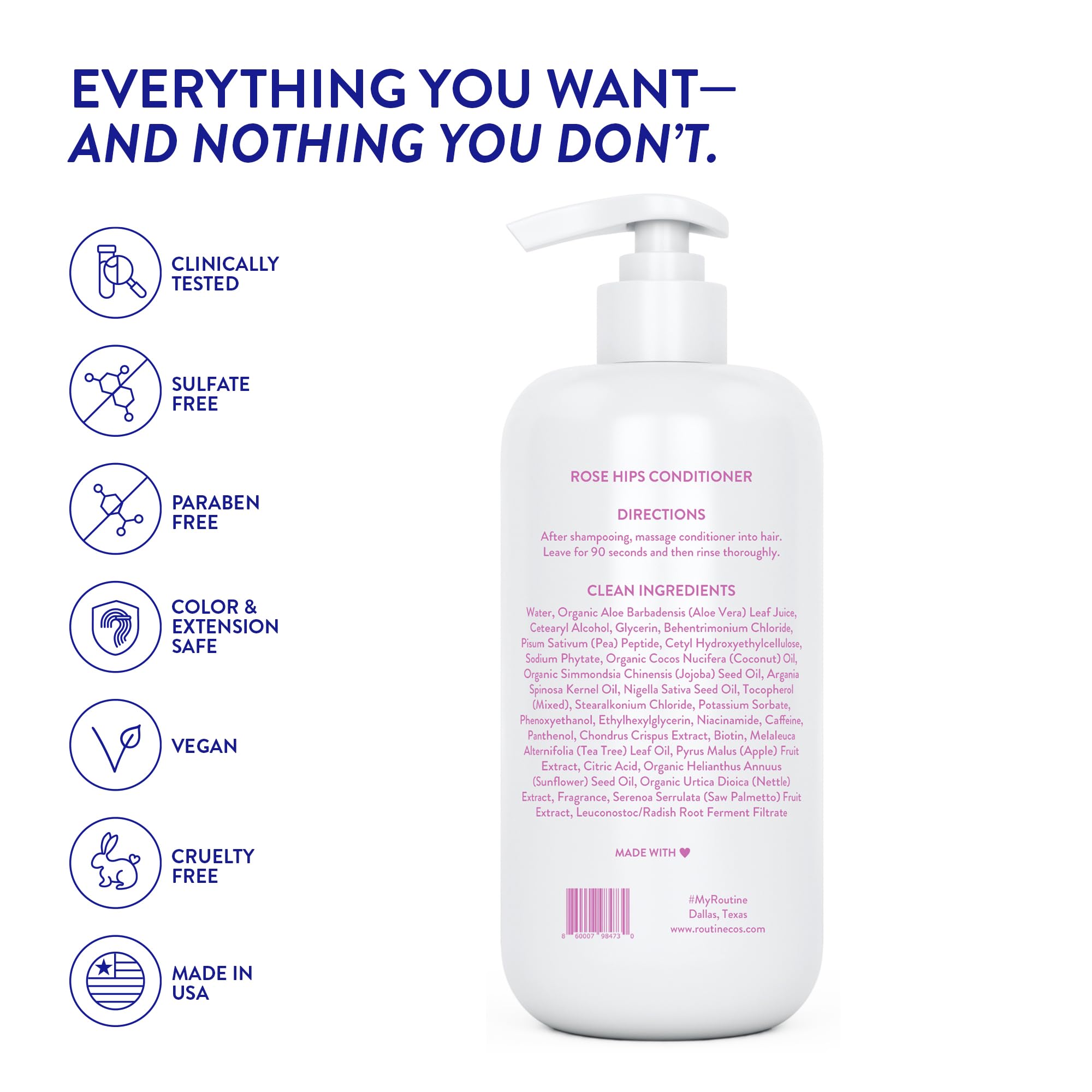 Utilisation quotidienne de Routine Wellness pour cheveux plus sains