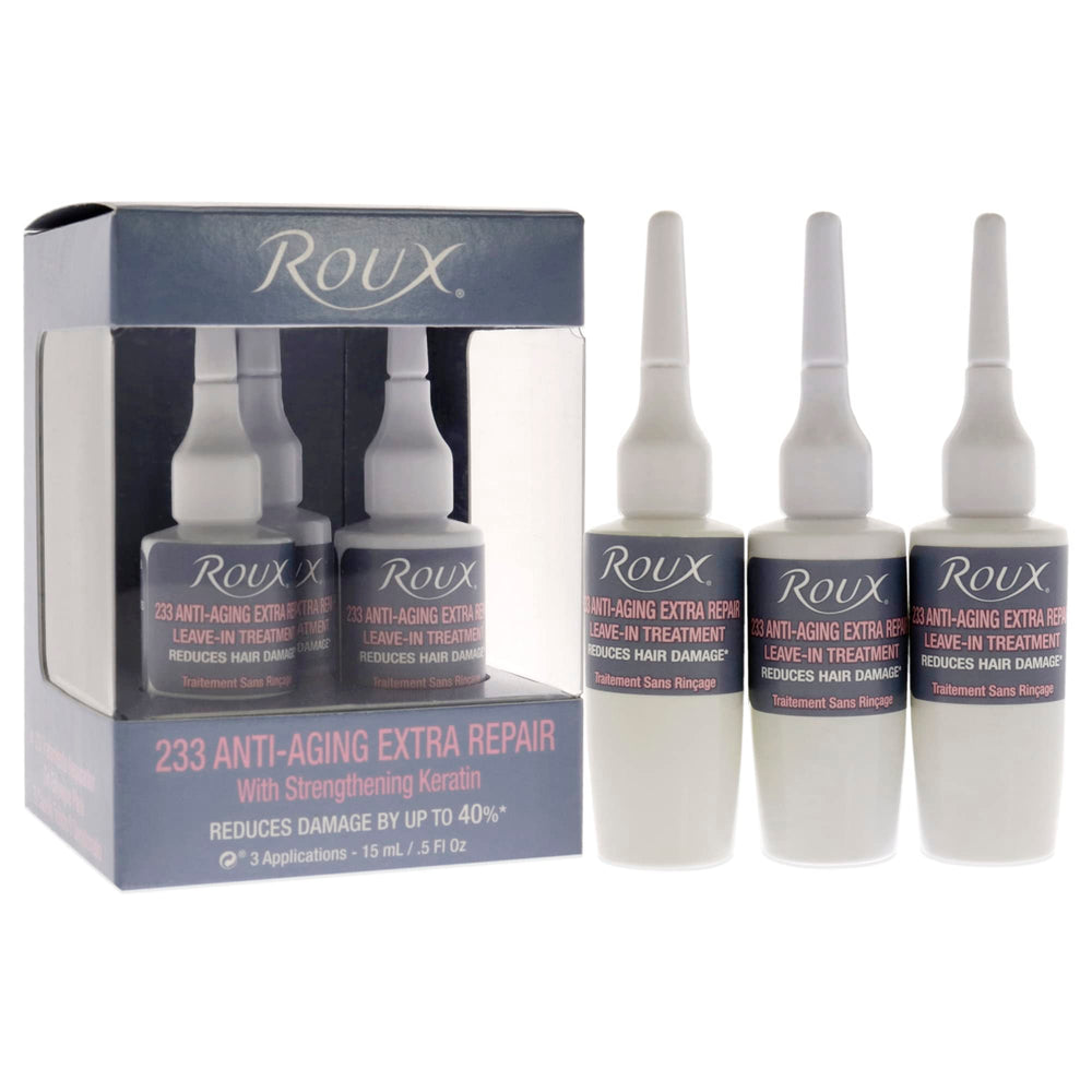 Roux 233 Anti-Âge Extra Repair – Complexe vitalité instantanée, vitamines et antioxydants pour une brillance retrouvée.