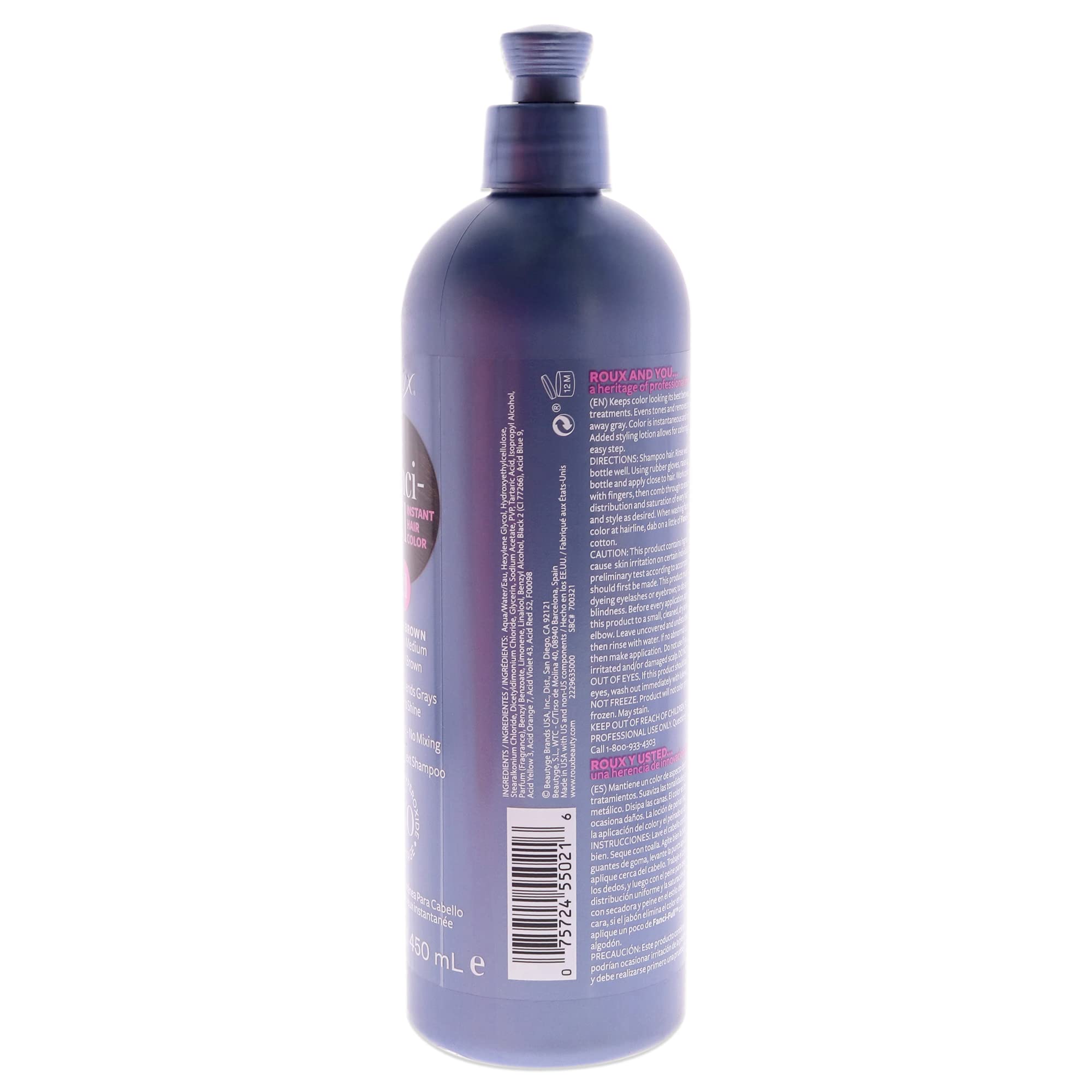 Roux Fanci-Full Rinse: application du colorant capillaire pour une couleur uniforme