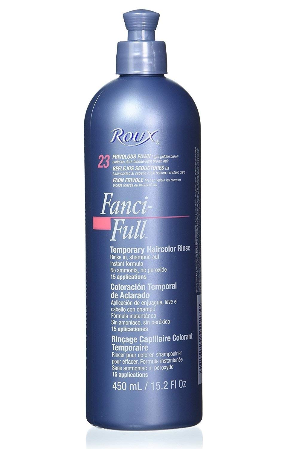 Roux Fanci-full Rinçage n°13 Chocolate Kiss – bouteille et couleur brune temporaire qui sublime les reflets