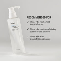 ROVECTIN Aqua Cleansing Gel, glycérine et tensioactifs doux pour l'hydratation et un pH stable.