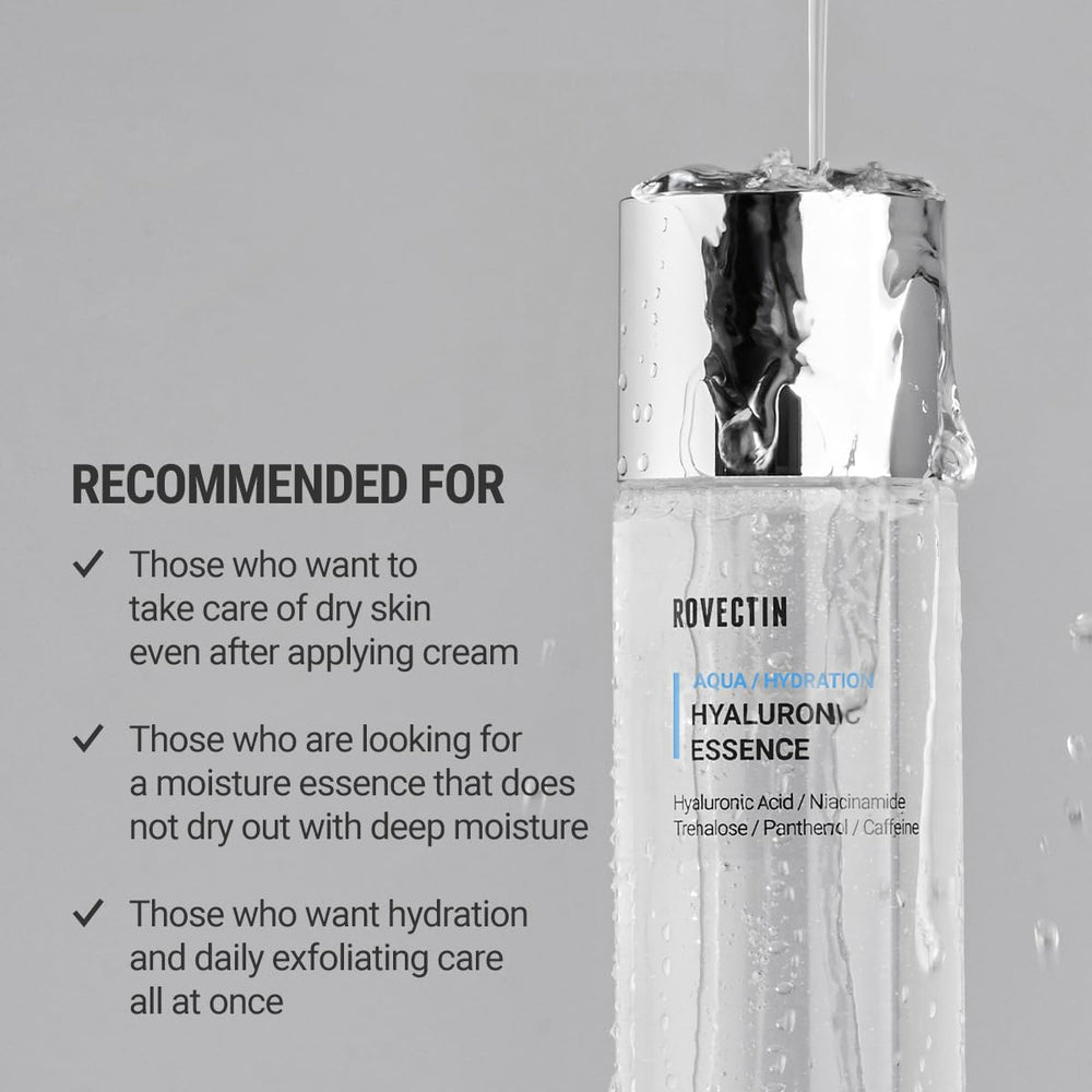 ROVECTIN Essence Aqua Hyaluronique – Pipette délivrant la dose idéale à chaque application